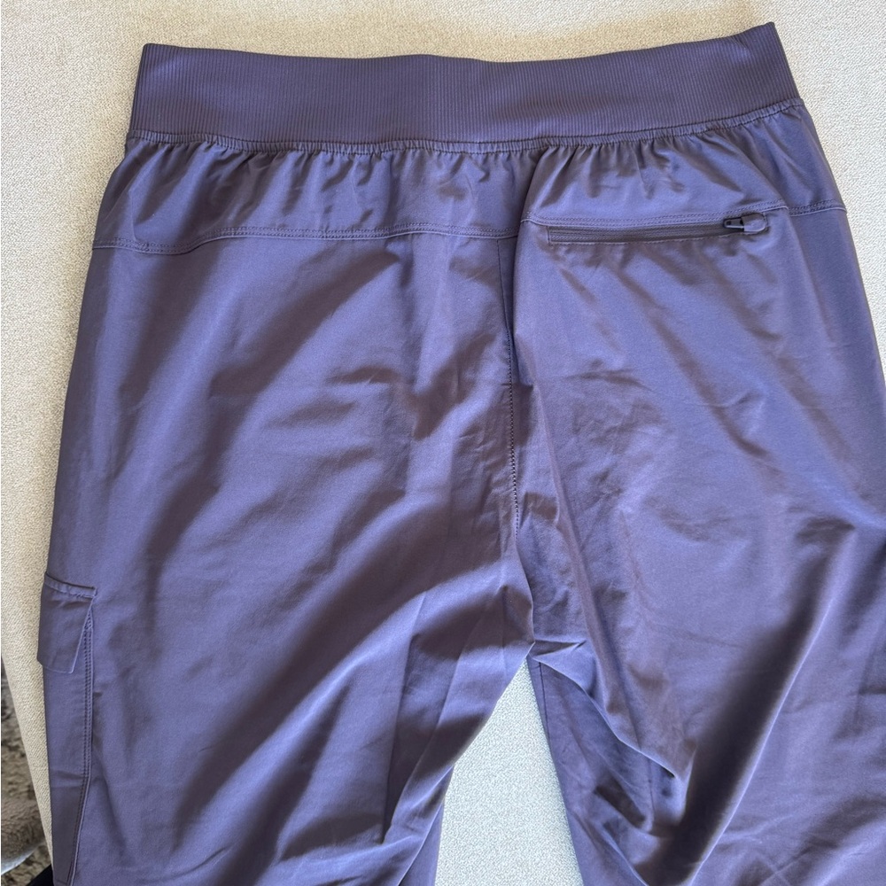 Purple Casual Cargo Jogger Pants - Picture 4 of 5